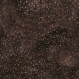 Tissu batik Hoffman - Bali dots - Earth