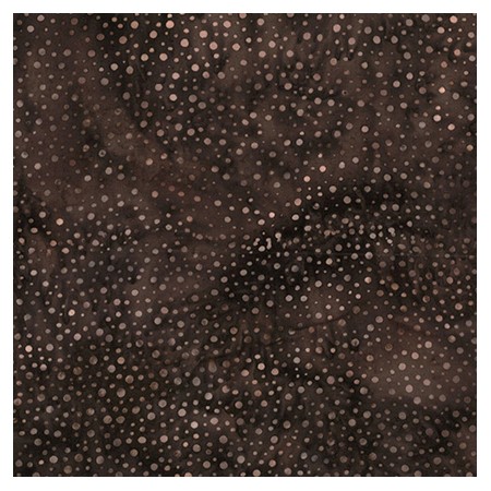 Tissu batik Hoffman - Bali dots - Earth