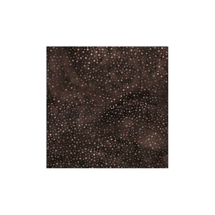 Tissu batik Hoffman - Bali dots - Earth