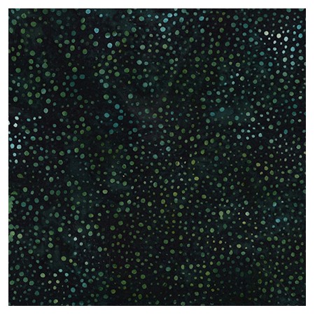 Tissu batik Hoffman - Bali dots - deepteal
