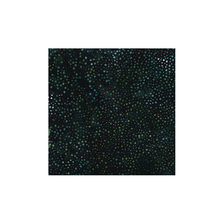 Tissu batik Hoffman - Bali dots - deepteal