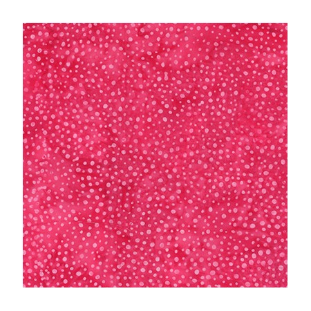 Tissu batik Hoffman - Bali dots - deepPink