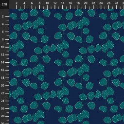 Tissu fantaisie - Sunshine digital indigo