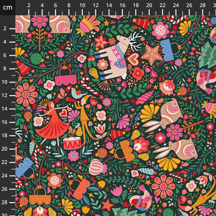 Tissu fantaisie - Deck the halls