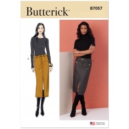 Patron Butterick 7057 - Jupe crayon