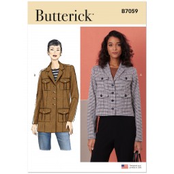 Patron Butterick 7059 - Veste semi-cintrée