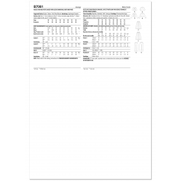 Patron Butterick 7061 - Ensemble