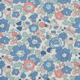 Tissu Liberty® Betsy bleu rose