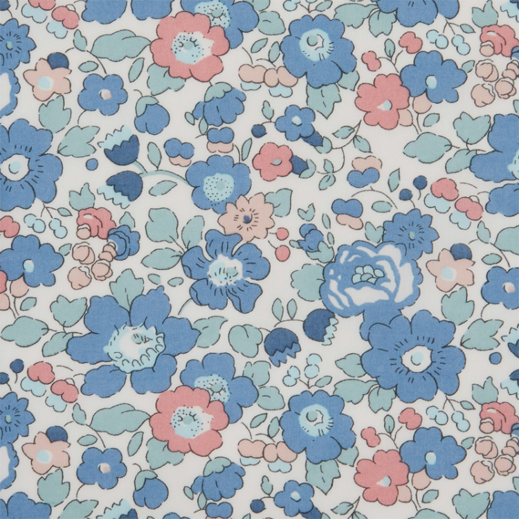Tissu Liberty® Betsy bleu rose