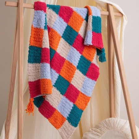 Kit de tricot - Couverture en granny - Calineige