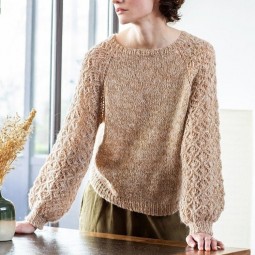 Kit de tricot - Pull top down - Evanescent
