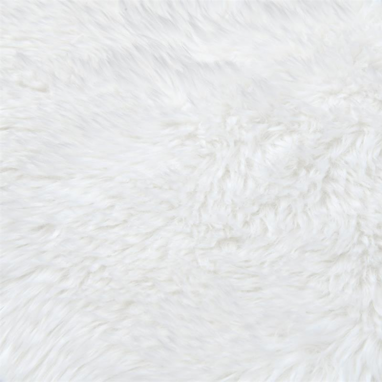 Tissu fausse fourrure - banquise blanc