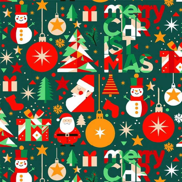 Tissu coton - Merry vert