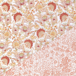 Tissu matelassé double face - Jamuni terracotta