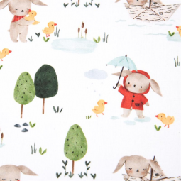 Tissu coton - Titou multicolore