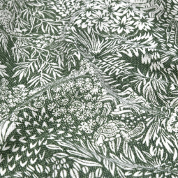Tissu cotonnade - Ibis vert