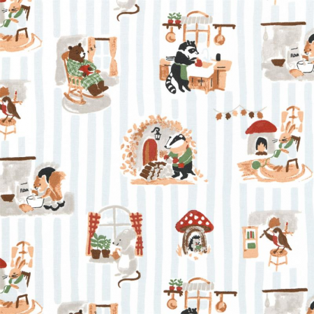 Tissu cretonne - Dinette