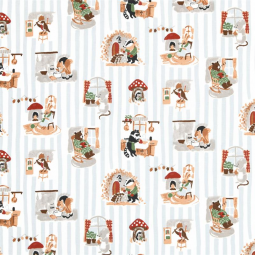 Tissu cretonne - Dinette