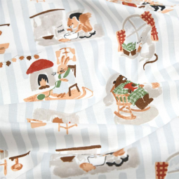 Tissu cretonne - Dinette