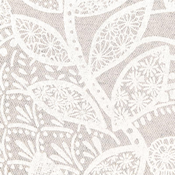 Tissu coton enduit - Zamba blanc