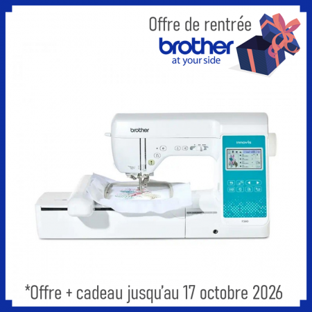 Machine à coudre et à broder Brother Innovis F580 + cadeau