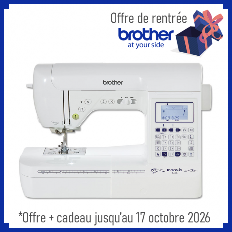 Machine à coudre Brother Innovis F410 + cadeau