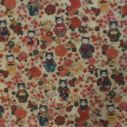 Tissu cretonne - Kimono