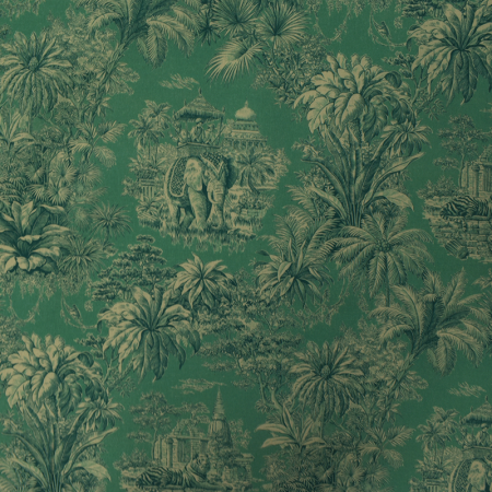 Tissu cretonne - Maharami turquoise