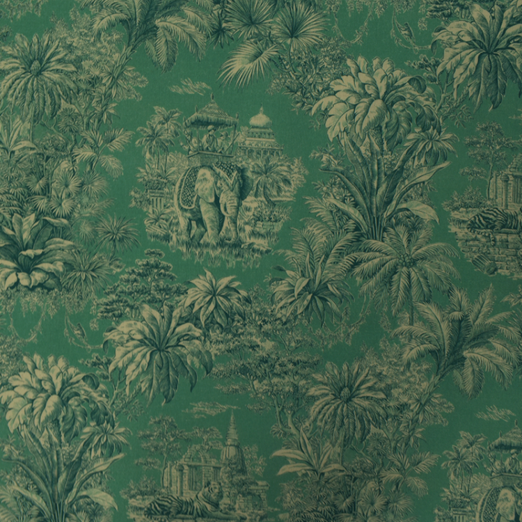 Tissu cretonne - Maharami turquoise