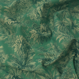 Tissu cretonne - Maharami turquoise