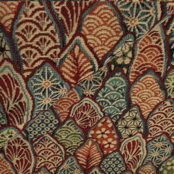 Tissu jacquard - Mochi Multicolore