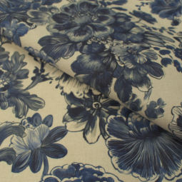 Tissu toile - Shere khan encre