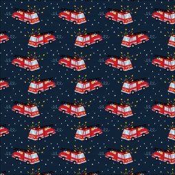 Tissu coton - Pompiers