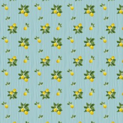 Tissu coton - Lemons mint