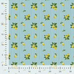 Tissu coton - Lemons mint