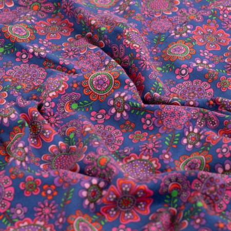 Tissu velours milleraie - Alphonse royal