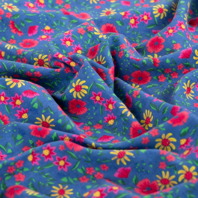 Tissu velours milleraie - Bernard