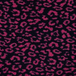 Tissu sherpa - Léopard rose