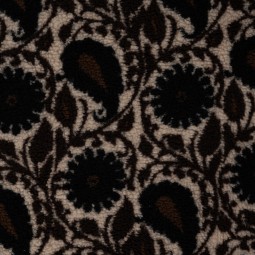 Tissu sherpa - Cachemire dark brown