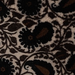 Tissu sherpa - Cachemire dark brown