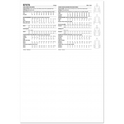 Patron Butterick 7078 - Chemise et tunique