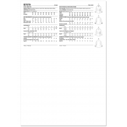 Patron Butterick 7079 - Chemise cache-cœur