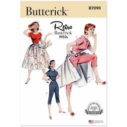 Patron Butterick 7090 - Combinaison avec surjupe