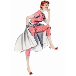 Patron Butterick 7090 - Combinaison avec surjupe vintage année 50