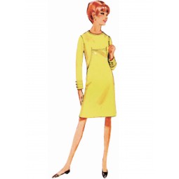 Patron Butterick 7091 - Robe vintage année 60