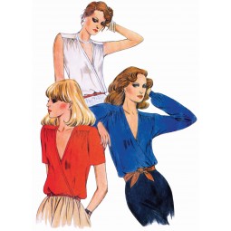 Patron Butterick 7093 - Chemisier vintage année 80