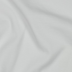 Tissu jersey côtelé - Écru