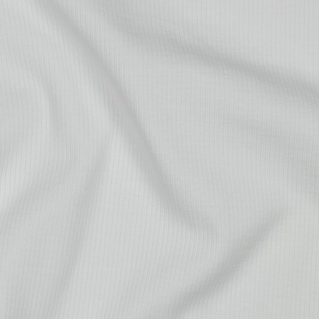 Tissu jersey côtelé - Écru