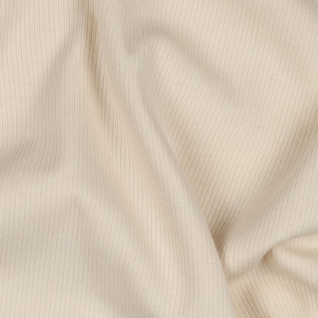 Tissu jersey côtelé - Naturel