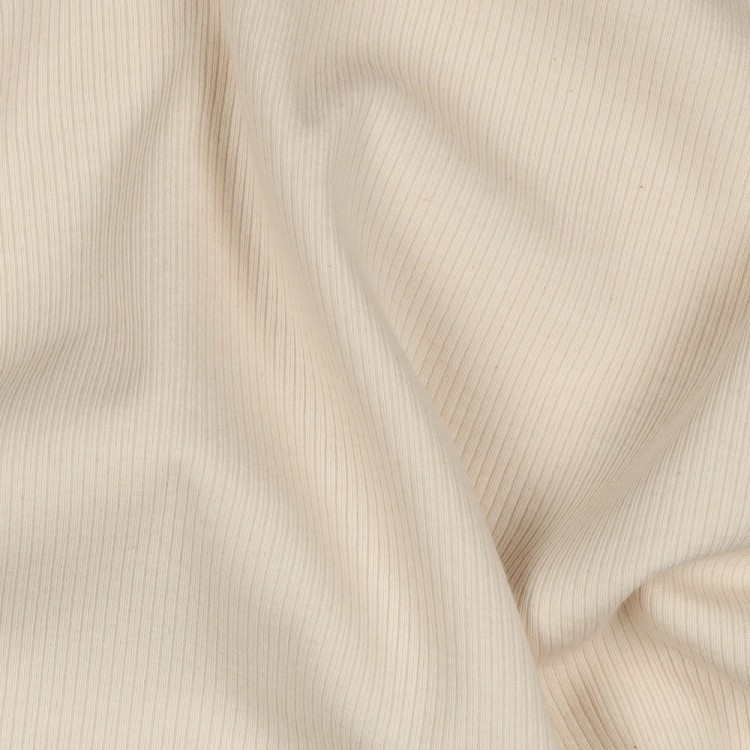 Tissu jersey côtelé - Naturel
